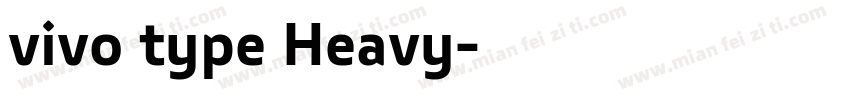 vivo type Heavy字体转换